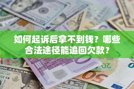 武汉如何起诉后拿不到钱？哪些合法途径能追回欠款？