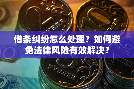 武汉借条纠纷怎么处理？如何避免法律风险有效解决？