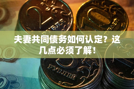 武汉夫妻共同债务如何认定？这几点必须了解！