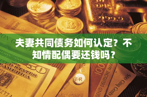 武汉夫妻共同债务如何认定？不知情配偶要还钱吗？