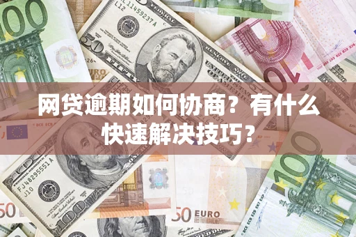 武汉网贷逾期如何协商？有什么快速解决技巧？