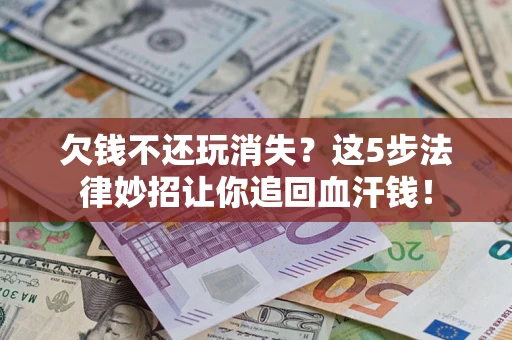 武汉欠钱不还玩消失？这5步法律妙招让你追回血汗钱！