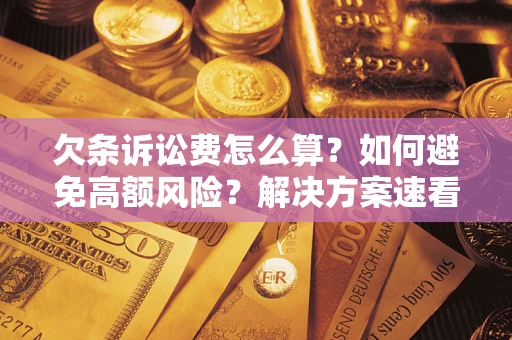 武汉欠条诉讼费怎么算？如何避免高额风险？解决方案速看！
