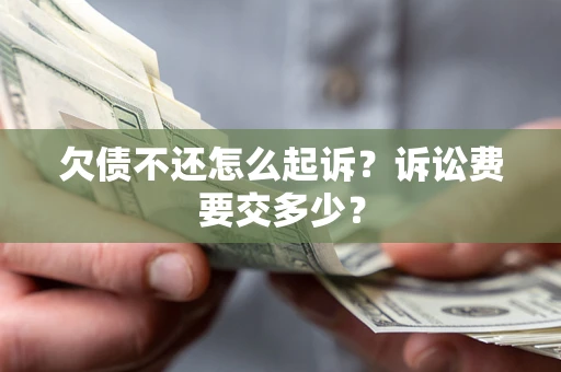 武汉欠债不还怎么起诉？诉讼费要交多少？