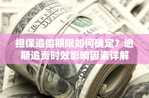 武汉担保追偿期限如何确定？逾期追责时效影响因素详解