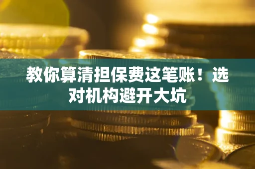 武汉教你算清担保费这笔账！选对机构避开大坑