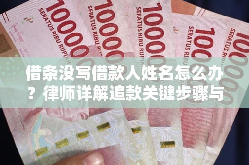 武汉借条没写借款人姓名怎么办？律师详解追款关键步骤与证据链构建