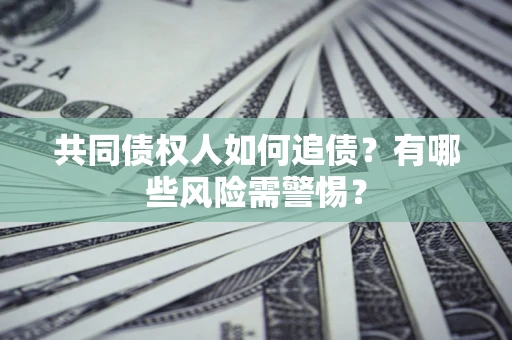 武汉共同债权人如何追债？有哪些风险需警惕？