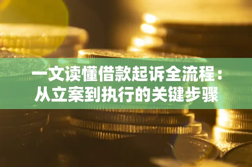 武汉一文读懂借款起诉全流程：从立案到执行的关键步骤