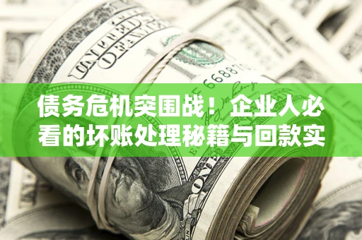 武汉债务危机突围战！企业人必看的坏账处理秘籍与回款实战指南