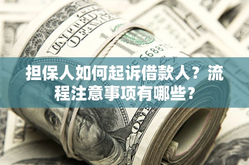 武汉担保人如何起诉借款人？流程注意事项有哪些？